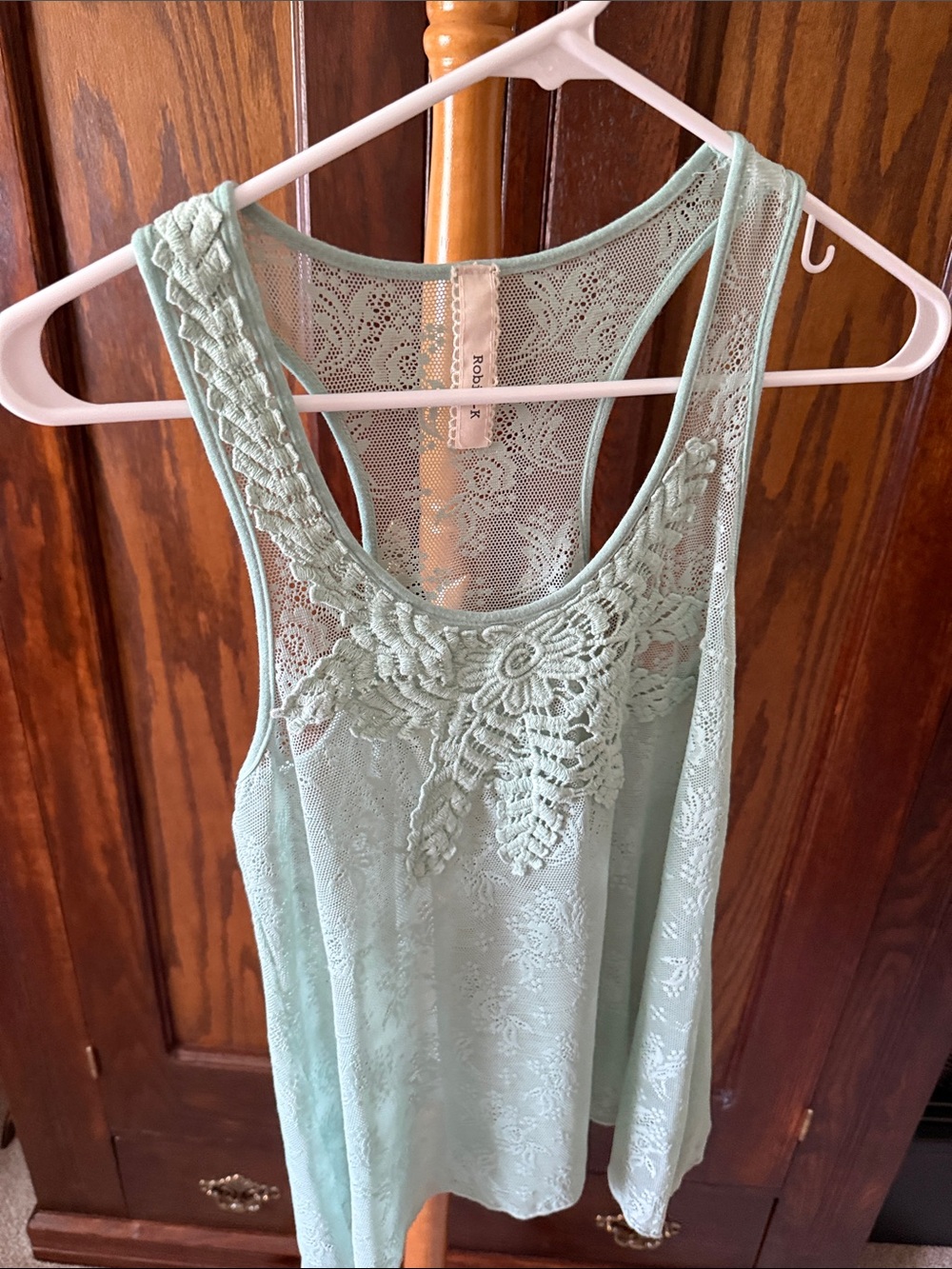 Lace Racerback Tank Tops - Picture 2 of 8